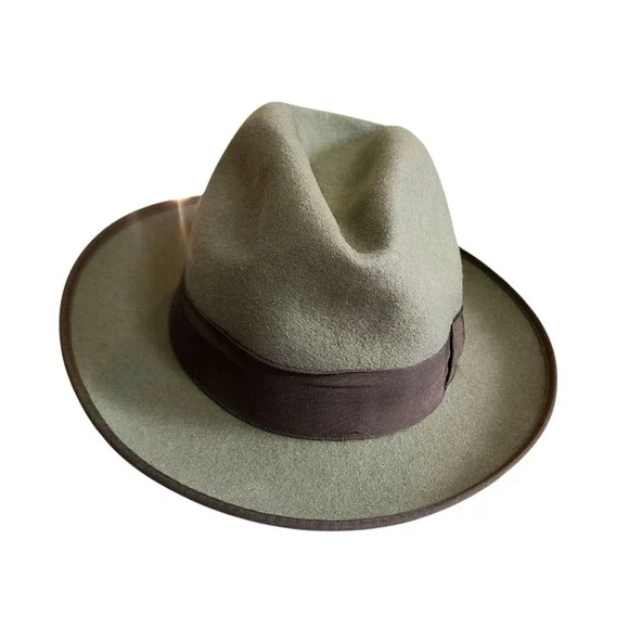 Vintage 40's Tonak Green Felt Hat Czech Republic 1799 - Picture 1 of 15